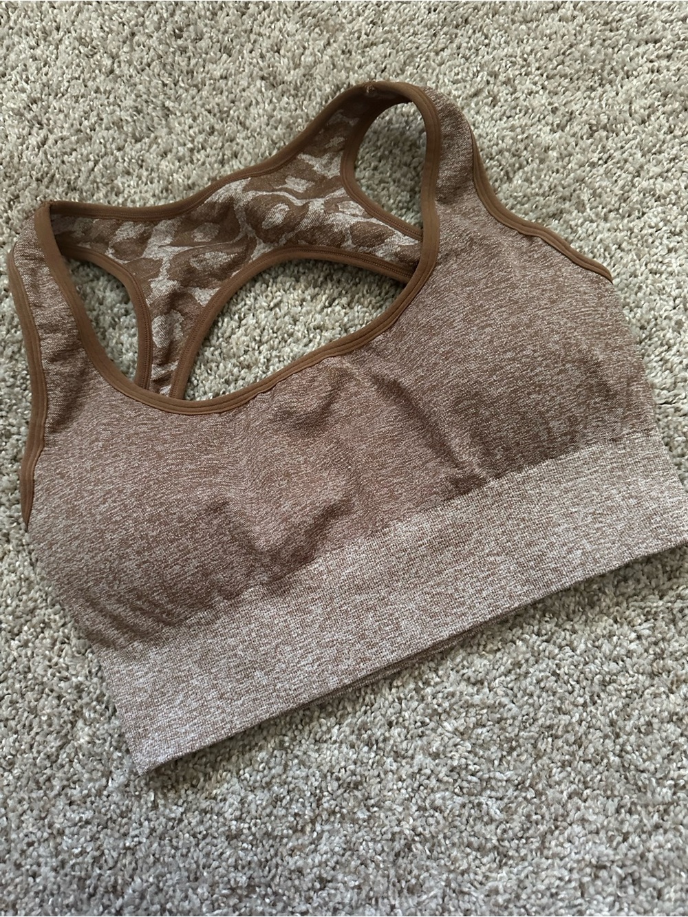 NVGTN Mocha Leopard Eclipse Seamless Bra - Picture 4 of 6